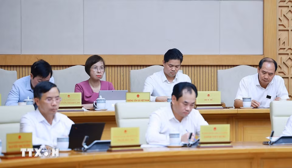 Các đại biểu tham dự Phiên họp Chính phủ thường kỳ tháng 8 năm 2026. (Ảnh: Dương Giang/TTXVN)