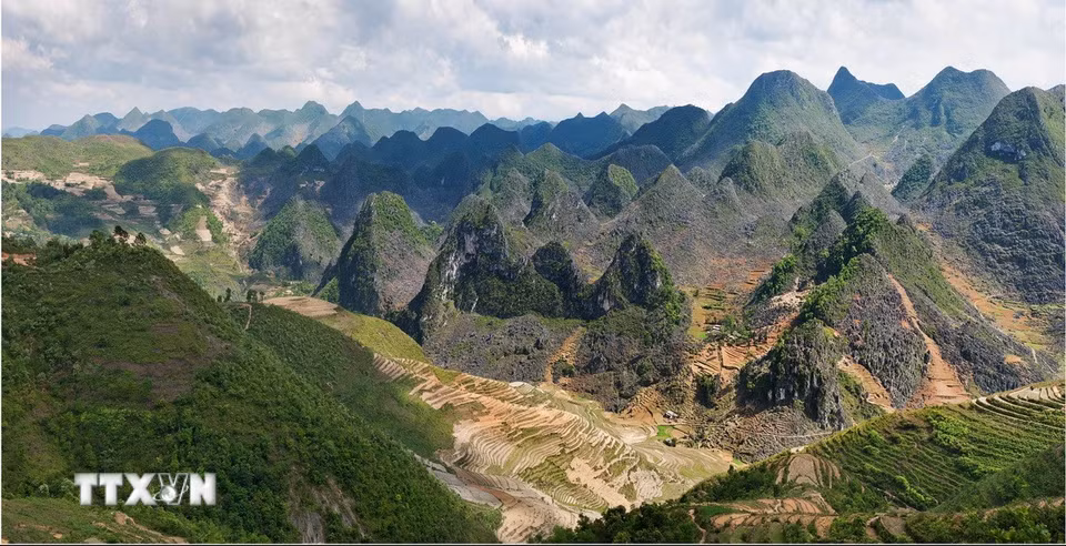 Cao nguyên đá Đồng Văn. (Ảnh: TTXVN phát)