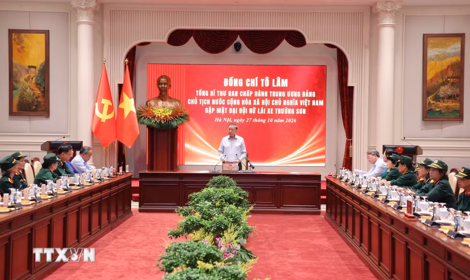 Tổng Bí thư, Chủ tịch nước Tô Lâm phát biểu. (Ảnh: Văn Điệp/TTXVN)