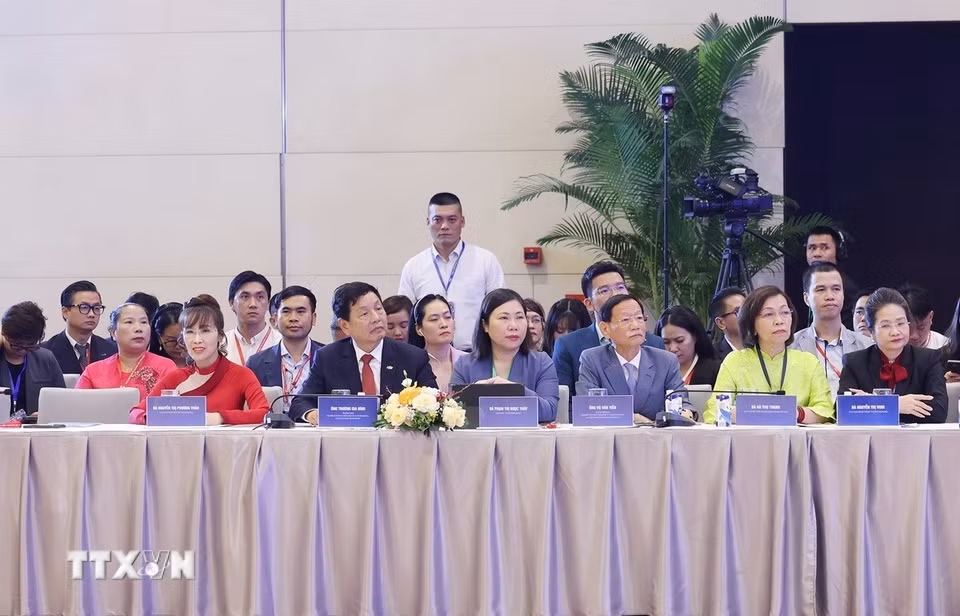 Các đại biểu tham dự phiên họp cấp cao "Toàn cảnh Kinh tế tư nhân lần thứ nhất" (ViPEL 2025). (Ảnh: Dương Giang/TTXVN)