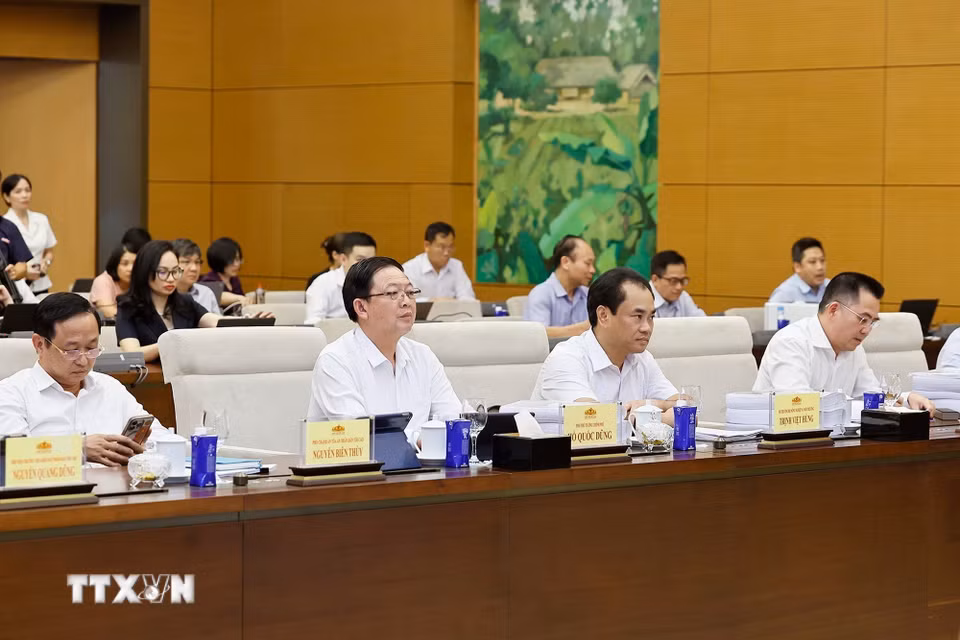 Phó Thủ tướng Chính phủ Hồ Quốc Dũng và đại biểu dự phiên họp. (Ảnh: Doãn Tấn/ TTXVN)