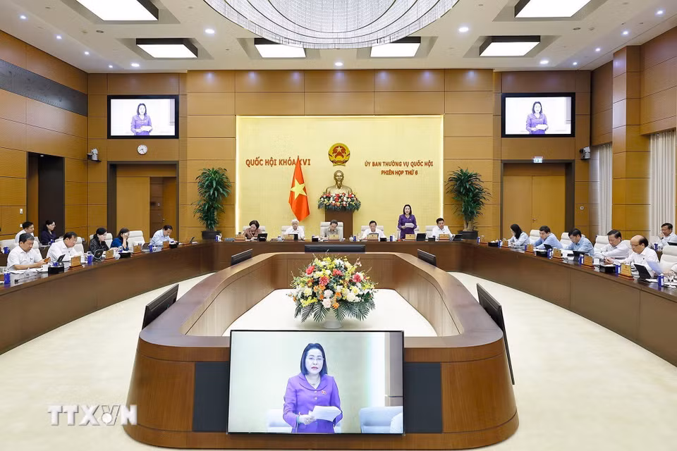 Phó Chủ tịch Quốc hội Nguyễn Thị Thanh phát biểu. (Ảnh: Doãn Tấn/TTXVN)