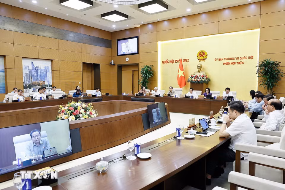 Chủ tịch Quốc hội Trần Thanh Mẫn phát biểu. (Ảnh: Doãn Tấn/TTXVN)