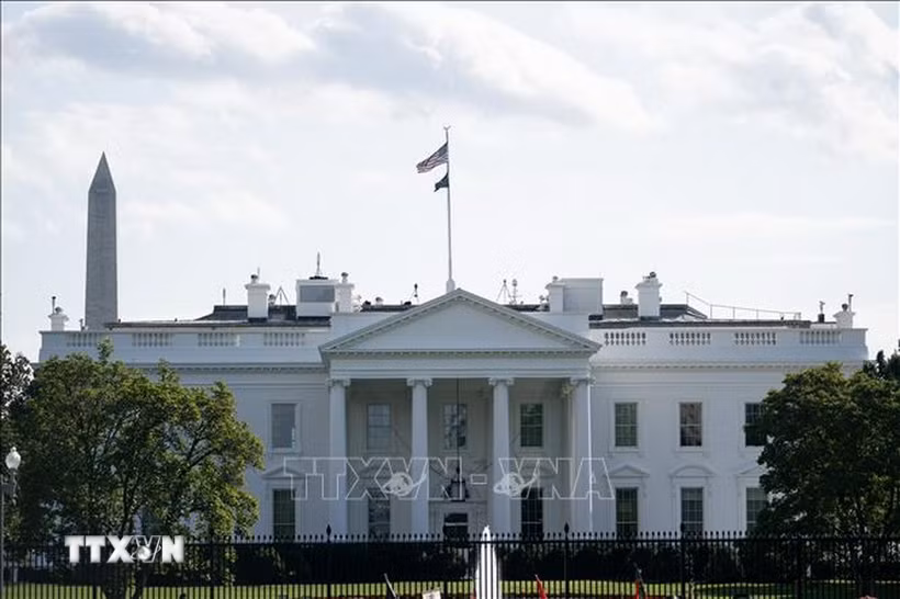 Nhà Trắng tại Washington, D.C., Mỹ. (Ảnh: THX/TTXVN)