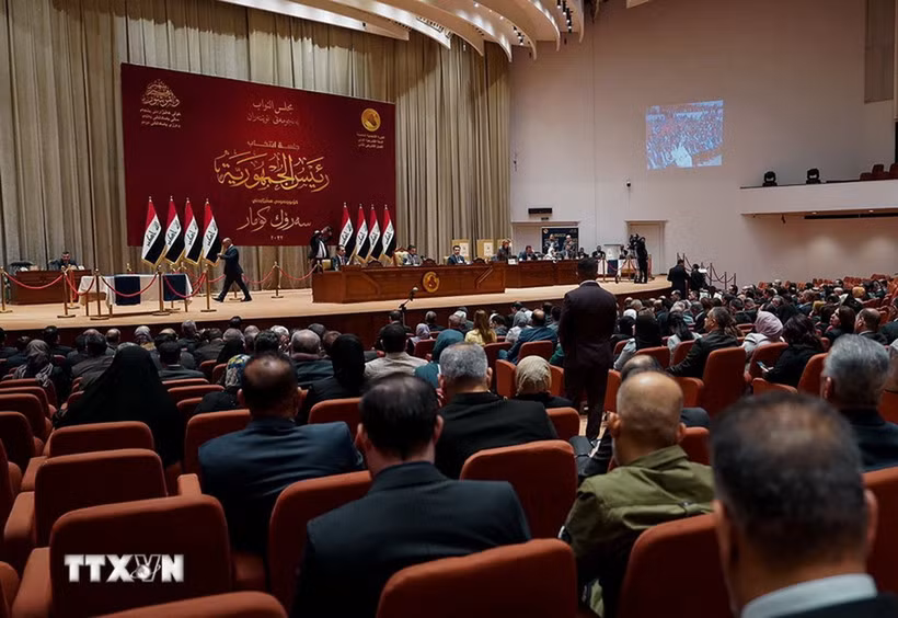 Quang cảnh một phiên họp Quốc hội Iraq ở thủ đô Baghdad. (Ảnh: THX/TTXVN)