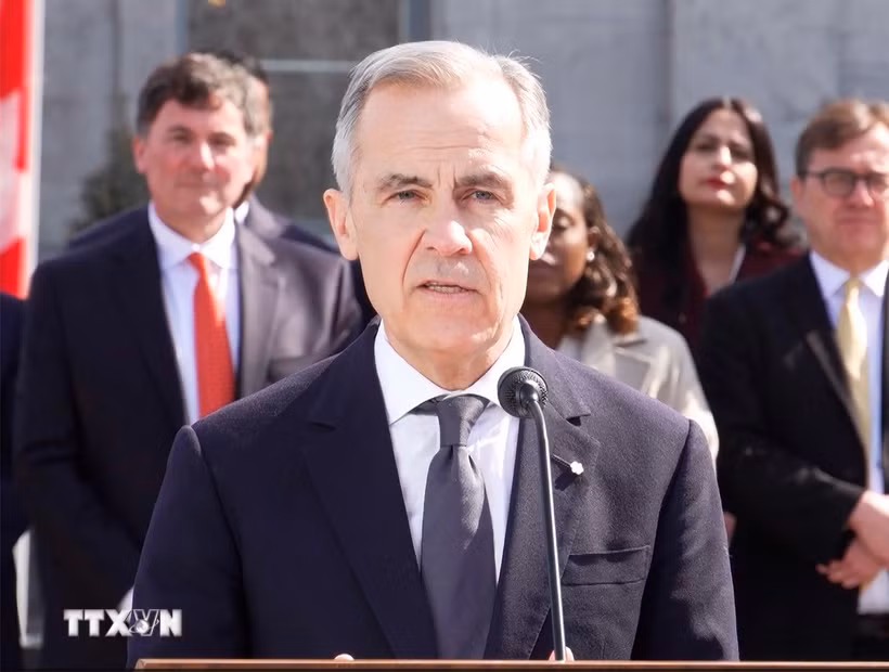 Thủ tướng Canada Mark Carney. (Ảnh: THX/TTXVN)