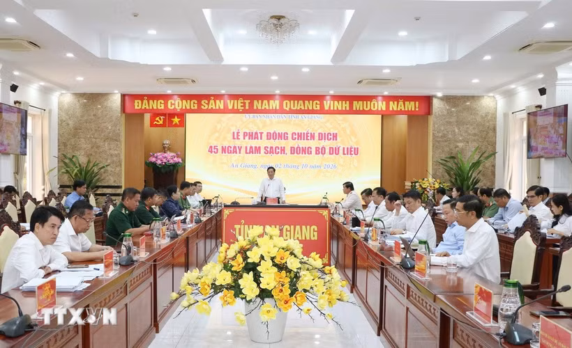 Quang cảnh lễ phát động. (Ảnh: Văn Sĩ/TTXVN)