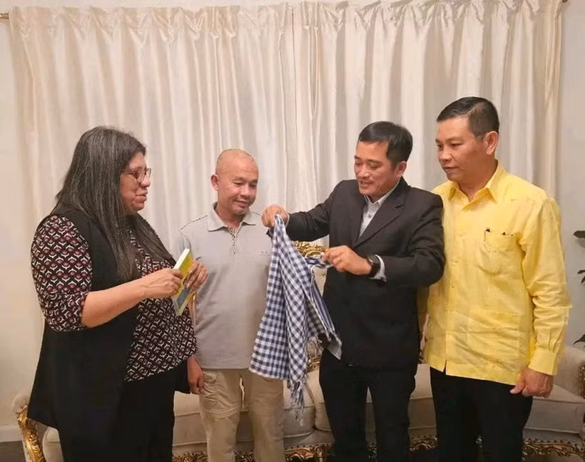 Thứ trưởng Ngoại giao Venezuela, Tatiana Pugh tiếp các nhà khoa học Việt Nam sang dự Hội thảo quốc tế Du lịch khám phá đời sống chim hoang dã. (Ảnh: Bộ Ngoại giao Venezuela)