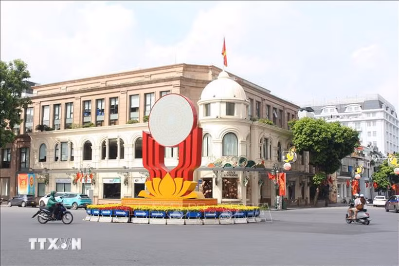 Đại hội đại biểu Đảng bộ thành phố Hà Nội nhiệm kỳ 2025-2030 là sự kiện chính trị quan trọng của Thủ đô. (Ảnh: Nguyễn Cúc/TTXVN)