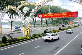 Tuyến phố trung tâm phường Vĩnh Phúc. (Ảnh: Hoàng Hùng/TTXVN)