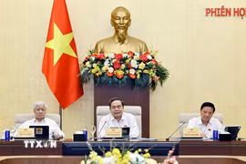 Chủ tịch Quốc hội Trần Thanh Mẫn phát biểu. (Ảnh: Doãn Tấn/TTXVN)