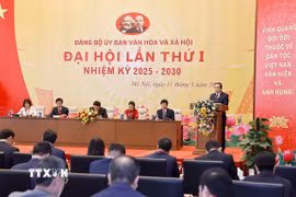 Chủ tịch Quốc hội Trần Thanh Mẫn phát biểu chỉ đạo. (Ảnh: Doãn Tấn/TTXVN)