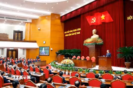 Tổng Bí thư Tô Lâm phát biểu bế mạc Hội nghị lần thứ 14 Ban Chấp hành Trung ương Đảng khóa XIII. (Ảnh: Thống Nhất/TTXVN)