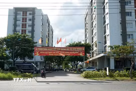 Khu chung cư nhà ở xã hội cho thuê Bệnh viện Ung bướu (phường Hòa Khánh, thành phố Đà Nẵng). (Ảnh: Quốc Dũng/TTXVN)