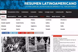 Bài viết có tựa đề “Việt Nam, hôm qua, hôm nay và mãi mãi” đăng trên trang Resumen Latinoamericano. (Ảnh: TTXVN phát)