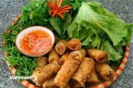 Món nem rán. (Nguồn: Vietnam+)