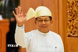 Tổng thống Myanmar Min Aung Hlaing. (Ảnh: AP/TTXVN)