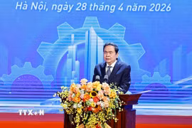 Chủ tịch Quốc hội Trần Thanh Mẫn phát biểu chỉ đạo. (Ảnh: Doãn Tấn/TTXVN)