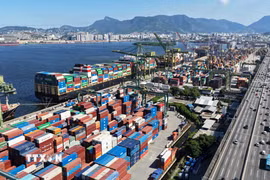Cảng hàng hóa ở Rio de Janeiro, Brazil. (Ảnh: THX/TTXVN)
