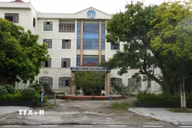 Trụ sở nhà đất của Bảo hiểm xã hội tỉnh Phú Thọ sẽ được phường Vĩnh Yên, tỉnh Phú Thọ cải tạo, chỉnh trang để mở rộng trường Mầm non Hoa Sen. (Ảnh: Nguyễn Thảo/TTXVN)
