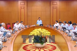 Thường trực Ban Bí thư làm việc với Học viện Chính trị quốc gia Hồ Chí Minh 