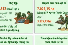 Chiến dịch 500 ngày đêm quy tập hài cốt liệt sỹ đạt nhiều kết quả tích cực 