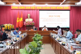 Quang cảnh hội nghị thông qua dự thảo Báo cáo kết quả kiểm tra, giám sát năm 2026 đối với Ban Thường vụ Tỉnh ủy Đắk Lắk. (Ảnh: Ngọc Minh/TTXVN)