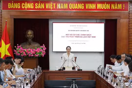 Ủy viên Ban Chấp hành trung ương Trung ương Đảng, Bộ trưởng Bộ Văn hóa, Thể thao và Du lịch Lâm Thị Phương Thanh chủ trì Hội nghị. (Nguồn: Bộ Văn hóa, Thể thao và Du lịch)