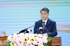 Thủ tướng Lê Minh Hưng phát biểu tại Hội nghị công bố Quy hoạch tỉnh Hưng Yên thời kỳ 2021-2030, tầm nhìn đến năm 2050. (Ảnh: Dương Giang/TTXVN)