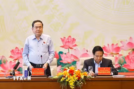 Chủ tịch Quốc hội Trần Thanh Mẫn phát biểu khai mạc hội nghị. (Ảnh: Doãn Tấn/TTXVN)