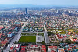 Một góc phường Thành Sen - đô thị trung tâm của tỉnh Hà Tĩnh. (Ảnh: Hữu Quyết/TTXVN)