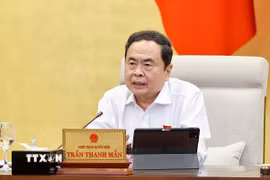 Chủ tịch Quốc hội Trần Thanh Mẫn phát biểu. (Ảnh: Doãn Tấn/TTXVN)