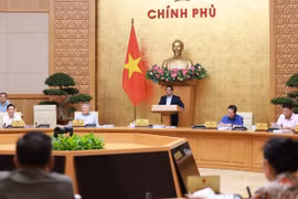 Thủ tướng Phạm Minh Chính chủ trì Phiên họp Chính phủ thường kỳ tháng 8 năm 2025. (Ảnh: Dương Giang/TTXVN)