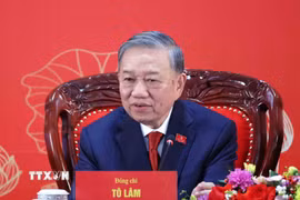 Tổng Bí thư Tô Lâm trả lời câu hỏi của phóng viên cơ quan báo chí. (Ảnh: TTXVN)