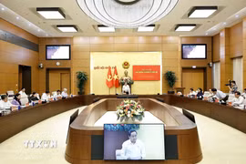 Chủ tịch Quốc hội Trần Thanh Mẫn phát biểu. (Ảnh: Doãn Tấn/TTXVN)