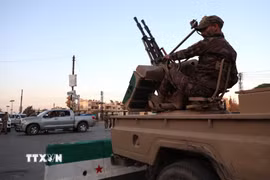 Lực lượng an ninh Syria. (Ảnh: THX/TTXVN)
