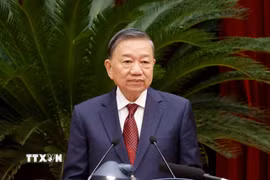 Tổng Bí thư, Chủ tịch nước Tô Lâm phát biểu bế mạc Hội nghị Ban Chấp hành Trung ương Đảng lần thứ 3, khóa XIV. (Ảnh: Thống Nhất/TTXVN)