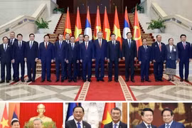 Bài đăng trên trang Facebook chính thức của tờ Pathetlao. (Ảnh: TTXVN phát)