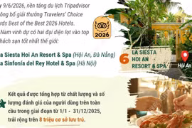 Hai khách sạn Việt Nam lọt vào danh sách khách sạn tốt nhất thế giới 