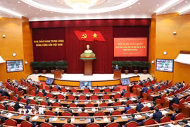 Hội nghị toàn quốc tổng kết công tác phòng chống tham nhũng, lãng phí, tiêu cực nhiệm kỳ Đại hội XIII của Đảng. (Ảnh: Phương Hoa/ TTXVN)