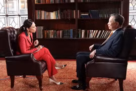 Tổng Bí thư, Chủ tịch nước Tô Lâm trả lời phỏng vấn Bloomberg TV. (Ảnh: Thanh Tuấn/TTXVN)