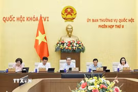 Chủ tịch Quốc hội Trần Thanh Mẫn phát biểu. (Ảnh: Doãn Tấn/TTXVN)