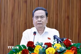 Chủ tịch Quốc hội Trần Thanh Mẫn phát biểu. (Ảnh: Doãn Tấn/TTXVN)