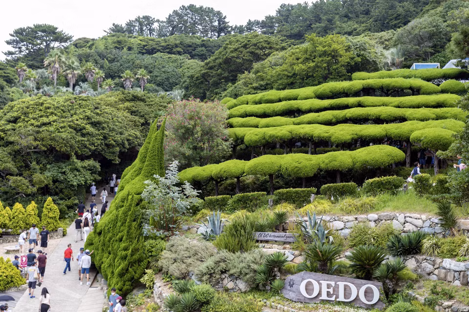 Vườn thực vật Oedo-Botania luôn là điểm đến ưa thích của người dân Xứ sở Kim Chi. (Ảnh: Anh Nguyên/TTXVN)