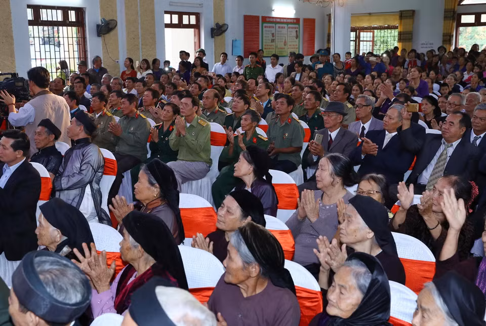 Các đại biểu dự Ngày hội đại đoàn kết toàn dân tộc. (Ảnh: Thống Nhất/TTXVN) 