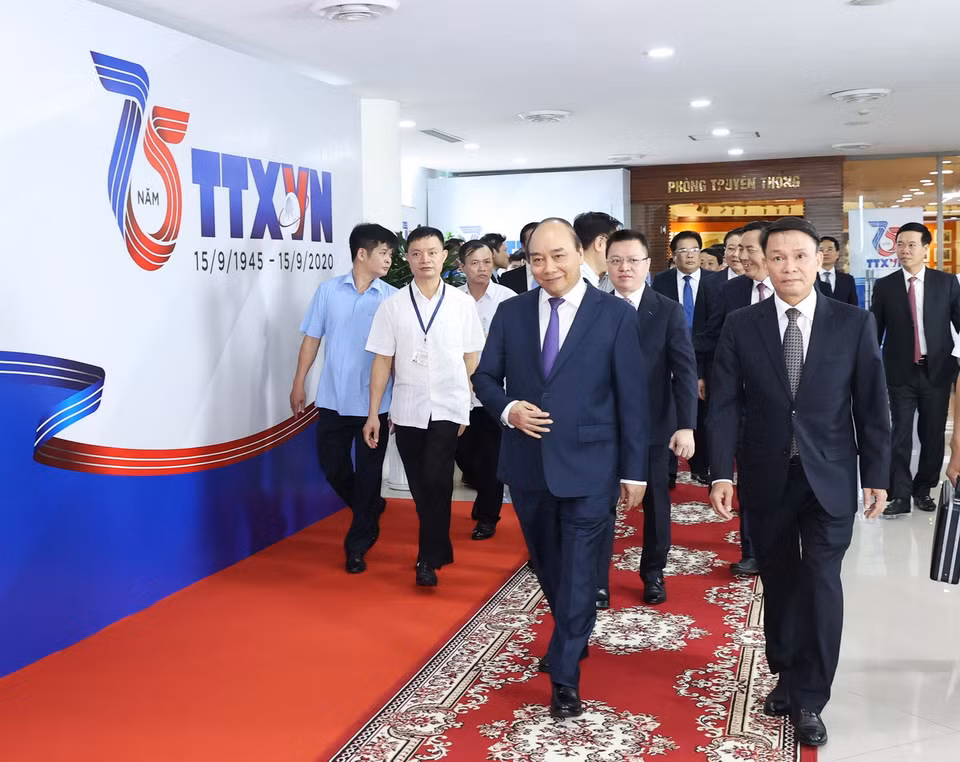 Thủ tướng Nguyễn Xuân Phúc đến dự Lễ kỷ niệm. (Ảnh: Thống Nhất/TTXVN)