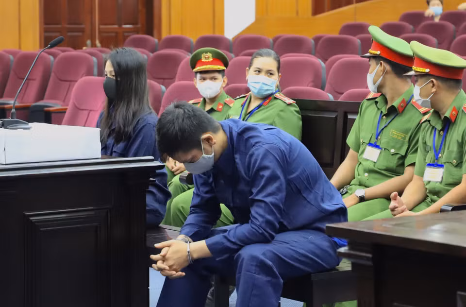 Bị cáo Nguyễn Kim Trung Thái tại Tòa. (Ảnh: Hồng Giang/TTXVN) 