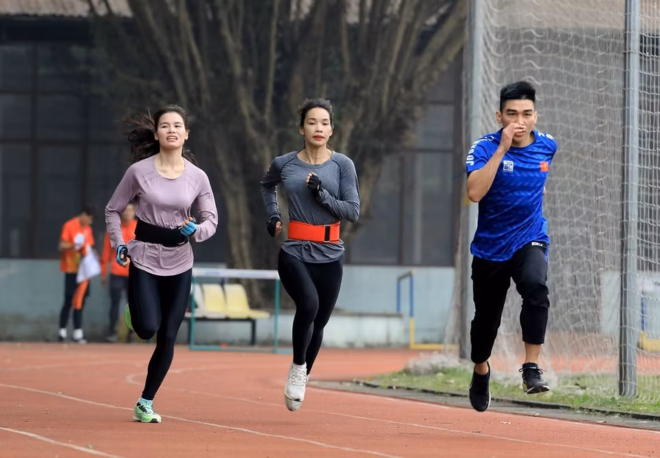 Tại SEA Games 32, đội tuyển Điền kinh Việt Nam đặt mục tiêu giành 14-18 Huy chương Vàng. (Ảnh: Tuấn Anh/TTXVN)