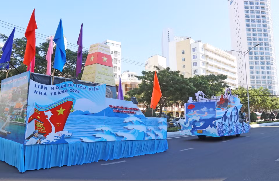 Biển đảo Trường Sa luôn trong tim mỗi người Việt Nam. (Ảnh: Đặng Tuấn/TTXVN)