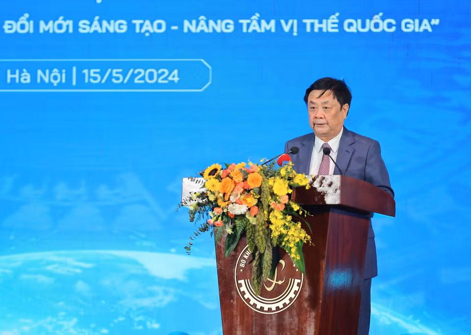 Bộ trưởng Bộ Nông Nghiệp và Phát triển nông thôn Lê Minh Hoan phát biểu. (Ảnh: Hoàng Hiếu/TTXVN)